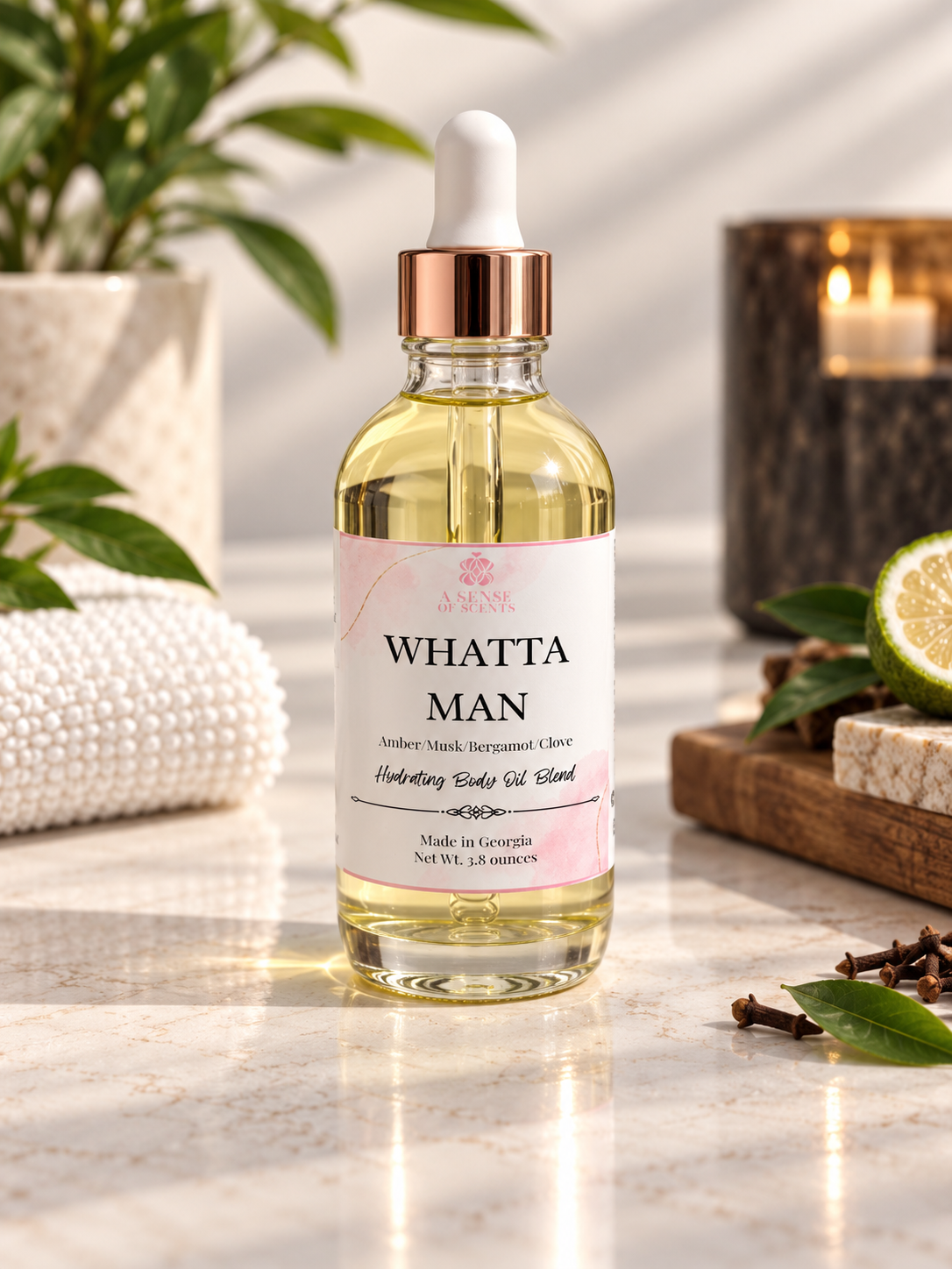 Whatta Man Body Oil 4oz