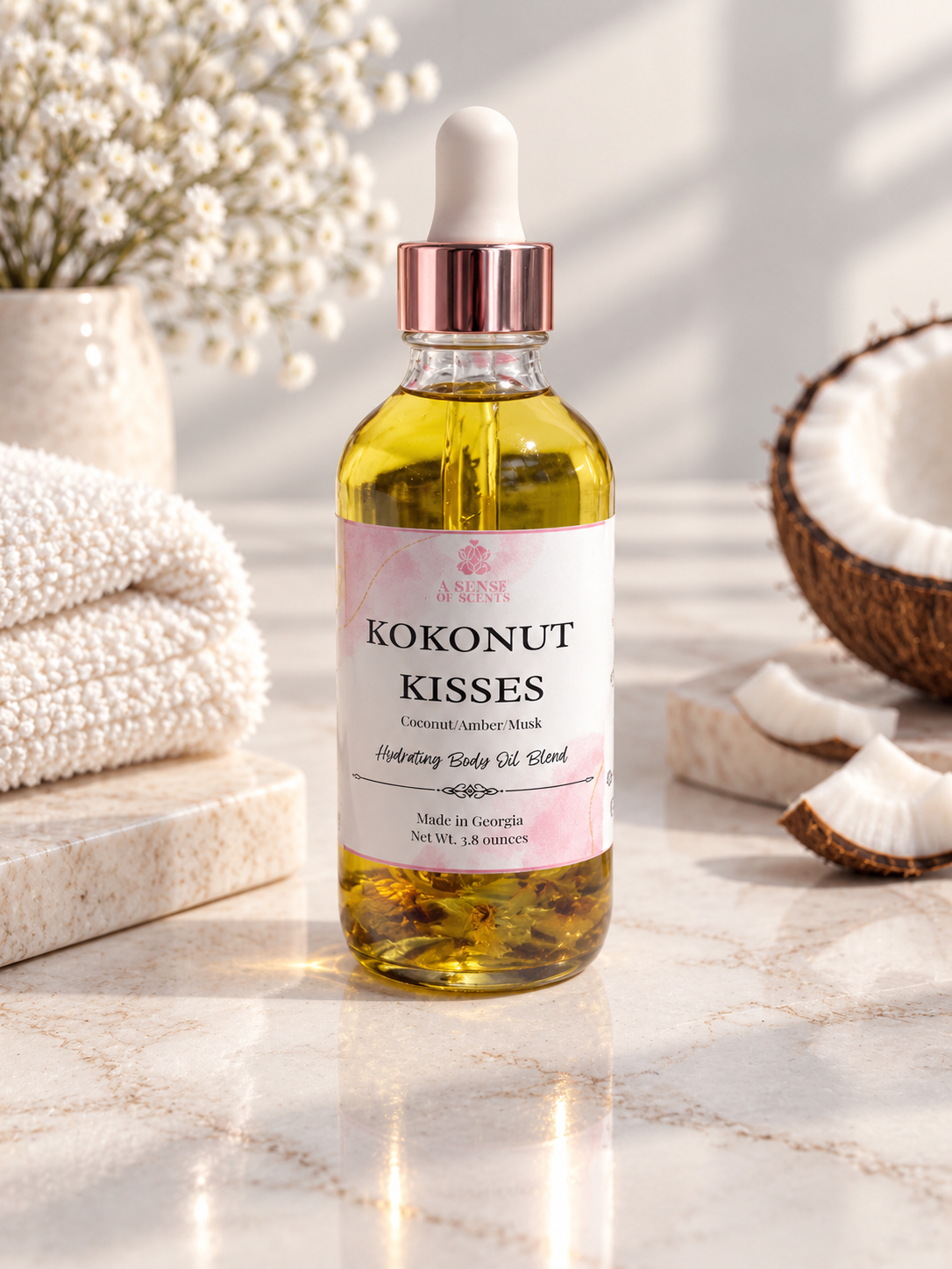 Kokonut Kisses Body Oil 4oz