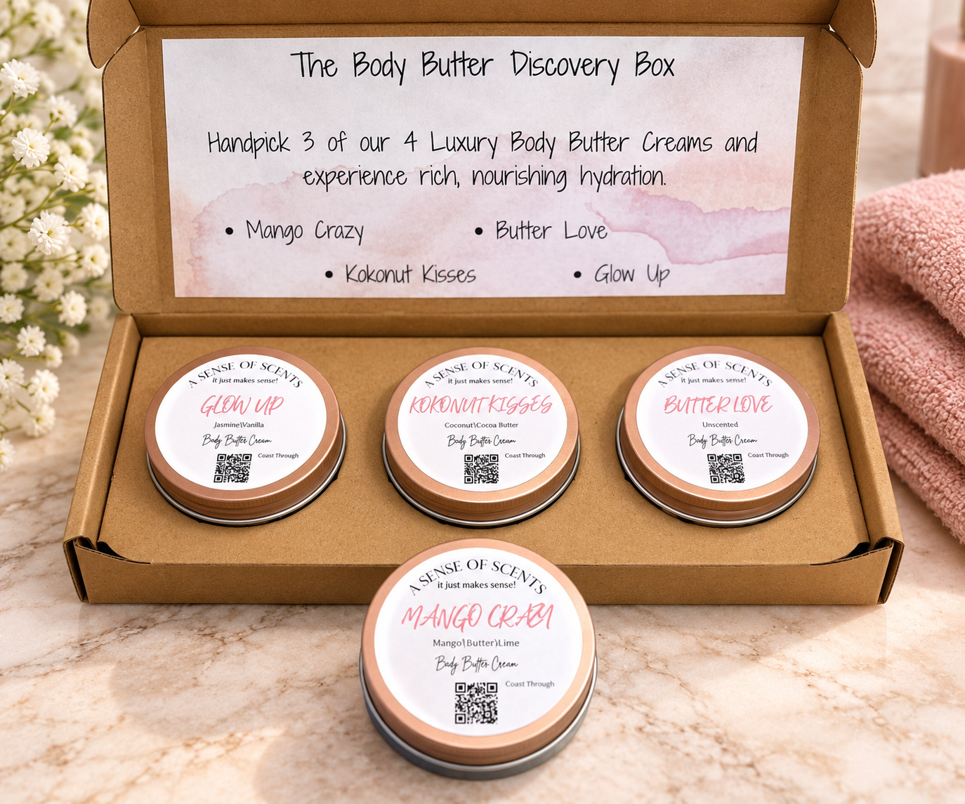 Luxury Body Butter Cream Discovery Box